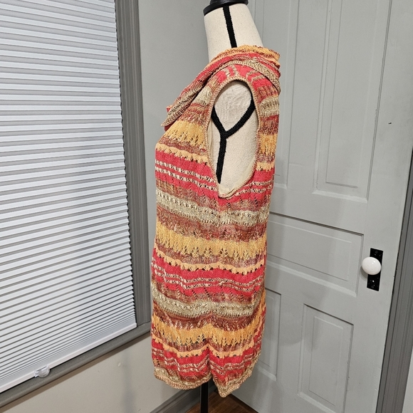 Jones New York Open Net Sleeveless Cowl Neck Top - Picture 3 of 5